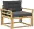 vidaXL Outdoor Mittelsofa Polyester weiß (3439011)