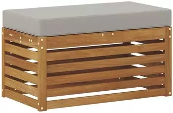vidaXL Outdoor-Hocker Bank Akazien-Massivholz, natur (900683)