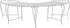 vidaXL Baumbank 4-Sitzer 160x80x44cm Stahl antik weiß (42029512)