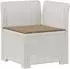 vidaXL 3-Sitzer Gartensofa mit Kissen, Rattan-Look PP, weiß (8011898)