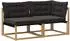 vidaXL Outdoor-Sofagarnitur Massivholz Akazie, weiß (901655)
