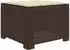 vidaXL 1-Sitzer Garten-Sofa mit Kissen, Rattan-Look, PP, braun (8011764)