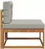 vidaXL Outdoor Mittelsofa Massivholz Akazie, natur (900533)