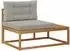 vidaXL Outdoor Endsofa mit Kissen, Akazie natur, 115x83x73cm (900553)