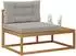 vidaXL Outdoor Endsofa mit Kissen, Akazie natur, 115x83x73cm (900553)