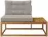 vidaXL Outdoor Endsofa mit Kissen, Akazie natur, 115x83x73cm (900553)