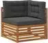 vidaXL Ecksofa Outdoor Akazienholz massiv, natur (900570)