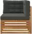 vidaXL Ecksofa Outdoor Akazienholz massiv, natur (900570)
