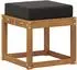 vidaXL Outdoor-Hocker Bank Akazien-Massivholz, natur (900662)