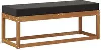 vidaXL Outdoor Hocker Bank Massivholz Akazie Natur