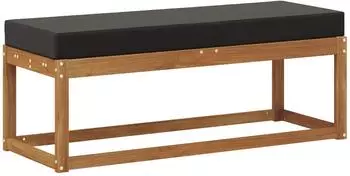 vidaXL Outdoor Hocker Bank Akazien-Massivholz, natur (900674)