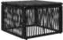 vidaXL Fußhocker Poly-Rattan, schwarz (42026722)