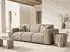 WFL GROUP Lorento Gartensofa 3-Sitzer, Kunstleder, taupe (48780889-04)