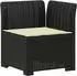 vidaXL 2-Sitzer Garten-Sofa mit Kissen, Rattan-Look PP, anthrazit (8011924)