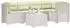 vidaXL Gartensofa 5-Sitzer mit Kissen, Rattan-Look PP, weiß (3444094)
