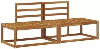 vidaXL Outdoor End Sofa 2-teilig, natur, 182,5x63x73cm (900478)