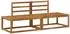 vidaXL Outdoor End Sofa 2-teilig, natur, 182,5x63x73cm (900478)