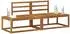 vidaXL Outdoor End Sofa 2-teilig, natur, 182,5x63x73cm (900478)