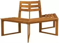 vidaXL Baumbank 160 x 70 x 86 cm Massivholz Akazie Natur