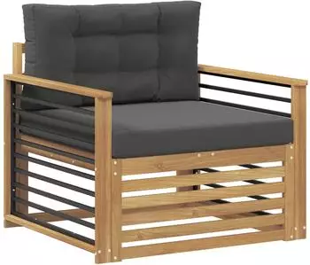 vidaXL Outdoor-Sofa Polyester wei&szlig; (3439149)