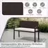 Costway Polyrattan Gartenbank mit Sitzkissen, 2-Sitzer, beige, 110x56x84cm (TI95870IT)