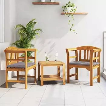 vidaXL Rosenbank Akazienholz massiv cremewei&szlig; 68,5x46x82,5cm (42024778)