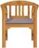 vidaXL Rosenbank Akazienholz massiv cremeweiß 68,5x46x82,5cm (42024778)