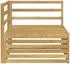 vidaXL Outdoor-Ecksofa Massivholz Akazie weiß 83x83x73cm (901571)