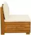 vidaXL Garten-Mittelsofa Akazienholz massiv, braun (42022430)