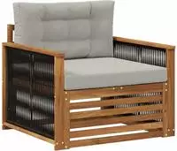 vidaXL Outdoor Mittelsofa Natur