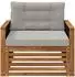 vidaXL Outdoor-Sofaelement Mitte, Akazienholz massiv, natur