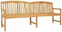 vidaXL Handgefertigte Rosenbank 228 x 60 x 90 cm Massivholz Teak Natur