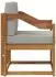 vidaXL Outdoor-Sofa Akazienholz und Polyester (3436248)