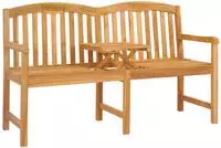 vidaXL Handgefertigte Rosenbank 150,5 x 60 x 95 cm Massivholz Teak