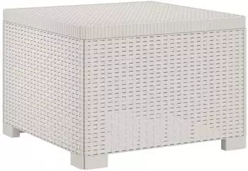 vidaXL Garten-Einzelsofa Rattan-Optik PP wei&szlig; (8011758)