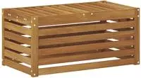 vidaXL Outdoor Hocker Bank Massivholz Akazie Natur 79 x 43 x 37 cm