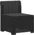 vidaXL Gartensofa 5-Sitzer Rattan-Look PP anthrazit mit Kissen (3443891)