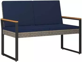 vidaXL Gartenbank 2-Sitzer Poly-Rattan 107x61x80cm (42025340)
