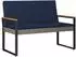 vidaXL Gartenbank 2-Sitzer Poly-Rattan 107x61x80cm (42025340)