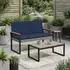 vidaXL Gartenbank 2-Sitzer Poly-Rattan 107x61x80cm (42025340)