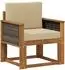 vidaXL Outdoor Mittelsofa Akazien-Massivholz, natur (3438827)