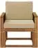 vidaXL Outdoor Mittelsofa Akazien-Massivholz, natur (3438827)