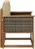 vidaXL Outdoor Mittelsofa Akazien-Massivholz, natur (3438827)