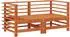 vidaXL Garten-Ecksofa massives Kiefernholz wachsbraun (865556)