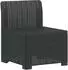 vidaXL Modulares Gartensofa 5-Sitzer Rattan-Look PP anthrazit (3444066)