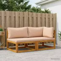 vidaXL Modulares Sofa-Set mit Polstern 2 stk. 2-Sitzer