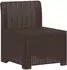 vidaXL Garten-Sofa 6-Sitzer Rattan-Look PP braun