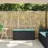 vidaXL Gartenbank mit Kissen, Poly Rattan, schwarz, 110x40x44cm (4104153)