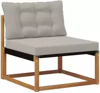 vidaXL Outdoor Mittelsofa Massivholz Akazie Natur