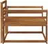 vidaXL Outdoor Mittelsofa aus massivem Akazienholz, natur